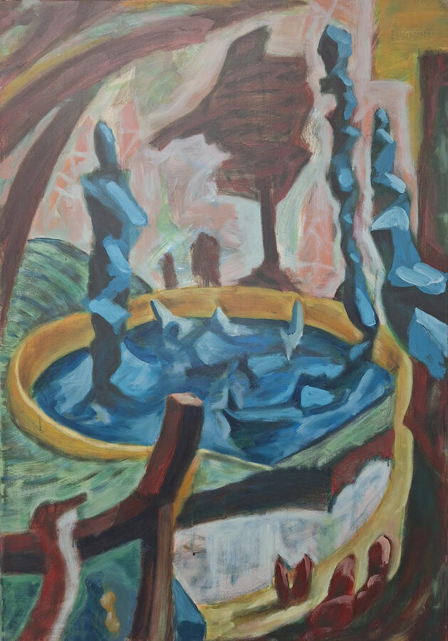 Fountain of Youth, 100x70cm, Öl auf Leinwand