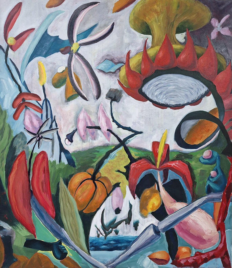 Mind Pollenators, 150x130cm, Öl auf Leinwand, Privatsammlung