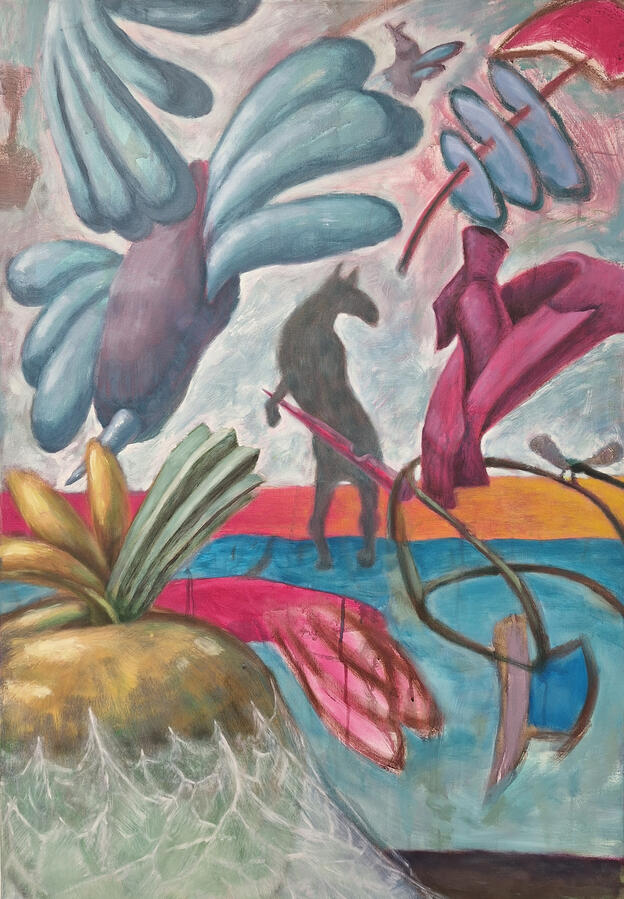 No Candy for Unicorns, 100x70cm, Öl auf Leinwand