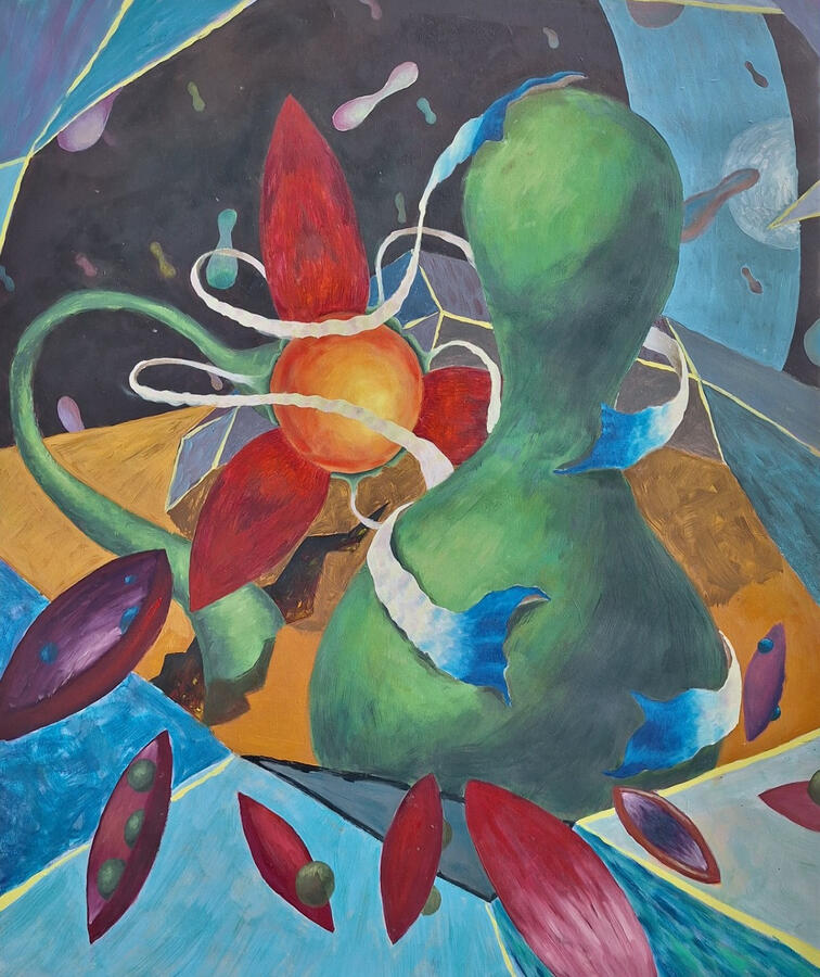 Living Shapes, 120x100cm, Öl auf Leinwand, Privatsammlung