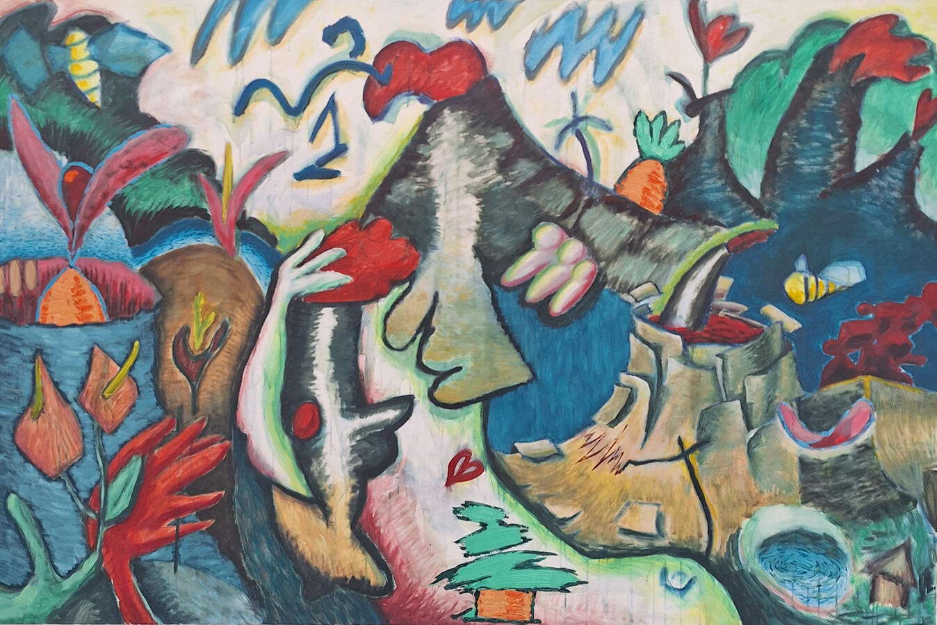 One Night in Pompeji, 200x140cm, Öl auf Leinwand