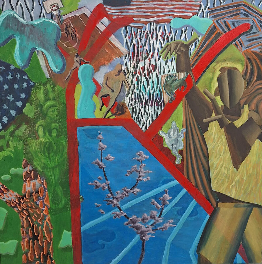 American Dream, 150x150cm, Öl auf Leinwand