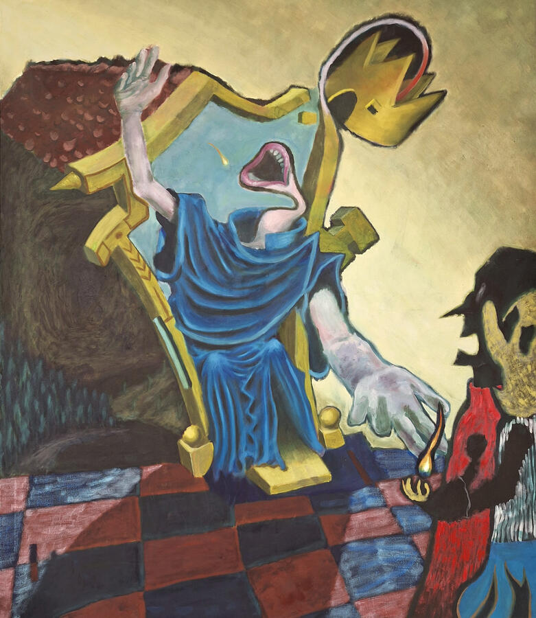 Endgame, 150x130cm, Öl auf Leinwand